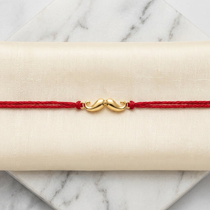 Moustache Gold Rakhi