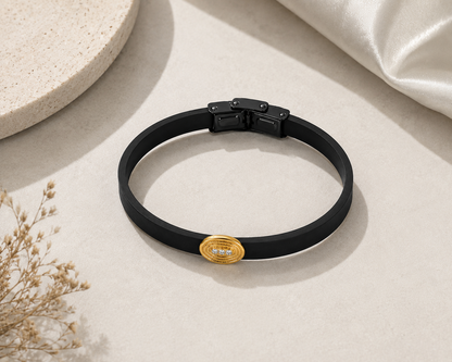 Oval Men’s Gold Bracelet