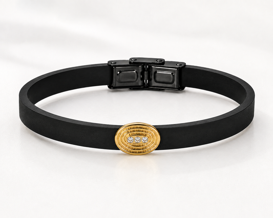 Oval Men’s Gold Bracelet