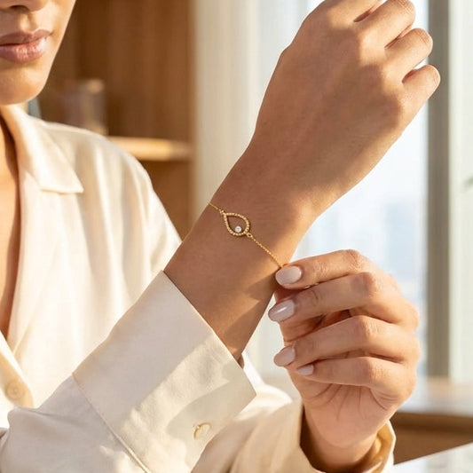 Pear Diamond Bracelet