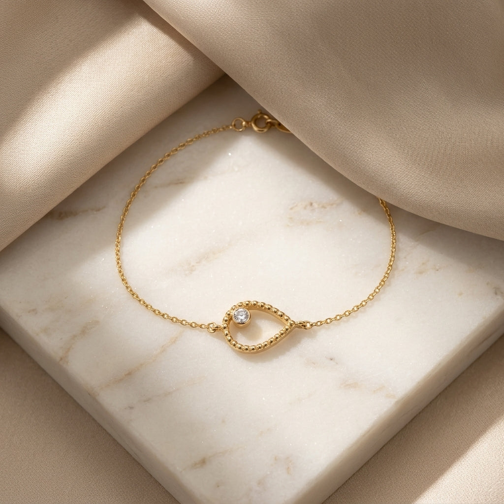 Pear Diamond Bracelet
