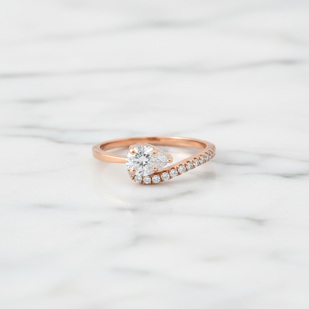Pear Diamond Ring