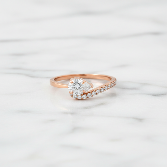 Pear Diamond Ring
