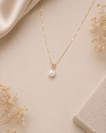 Pearl Glow Gold Pendant