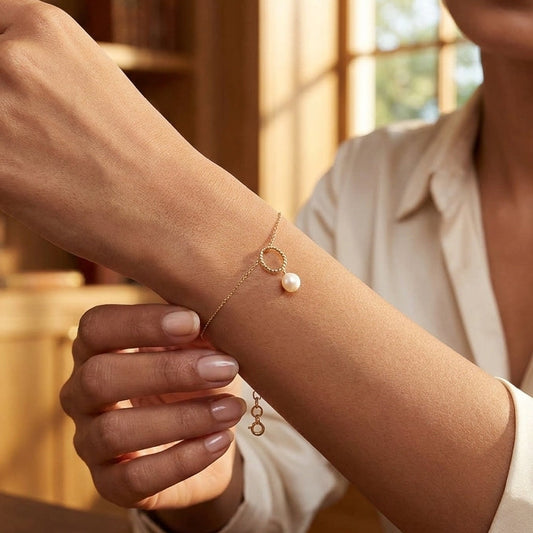 Pearl Gold Bracelet