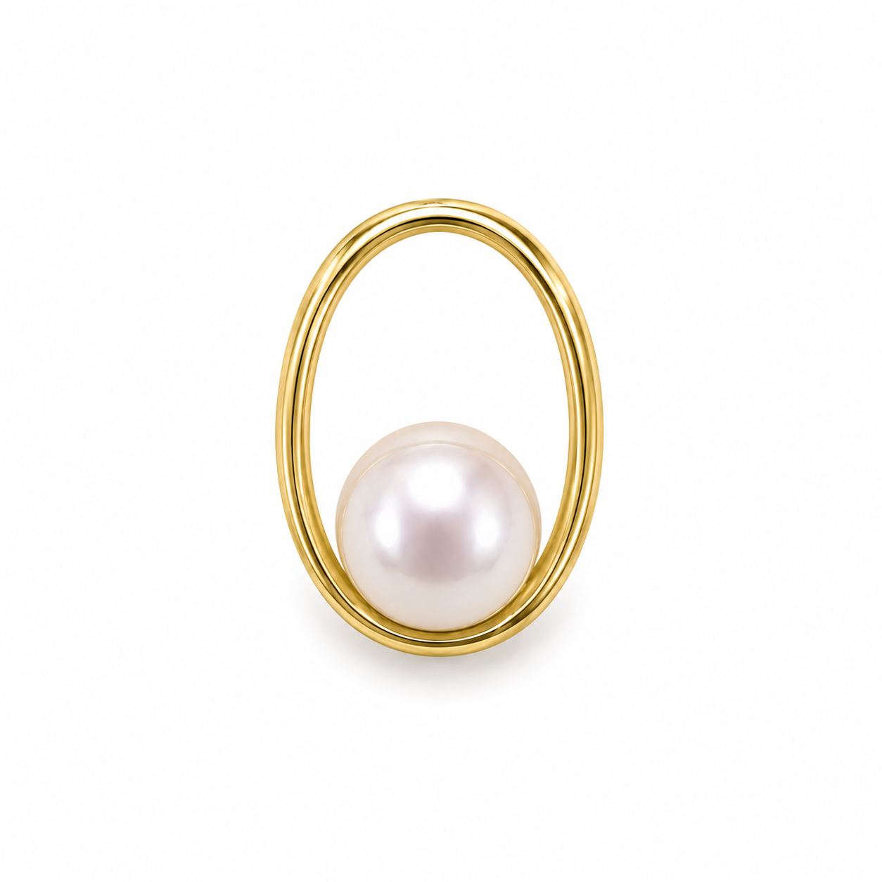 Pearl Loop Gold Pendant