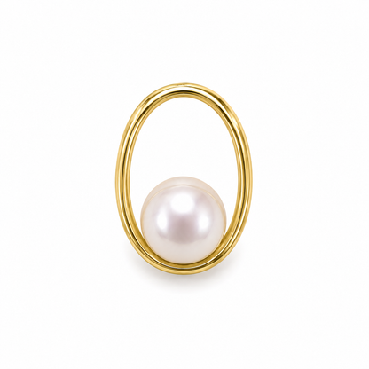 Pearl Loop Gold Pendant