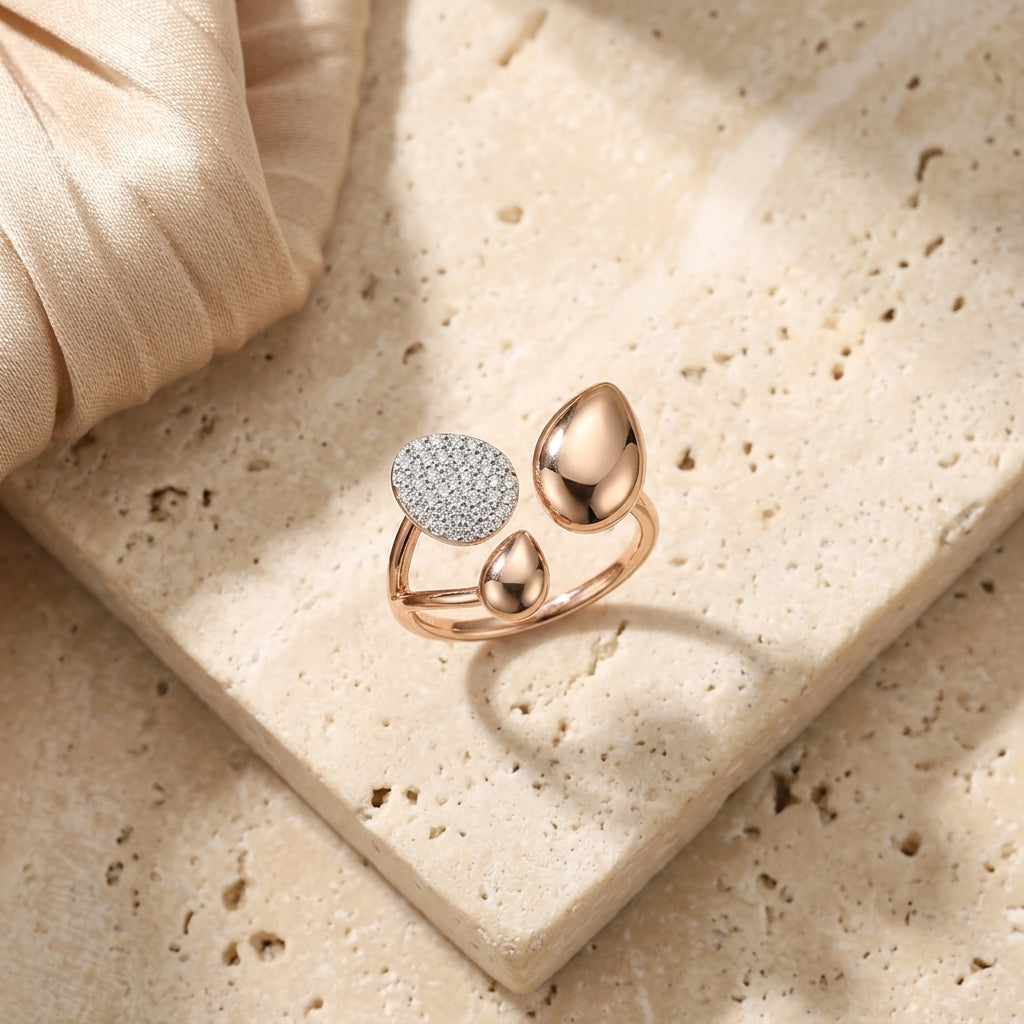 Pebble Diamond Ring