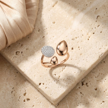 Pebble Diamond Ring