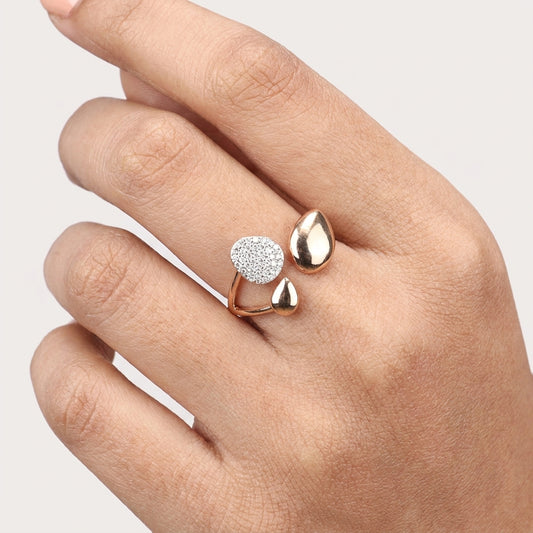 Pebble Diamond Ring