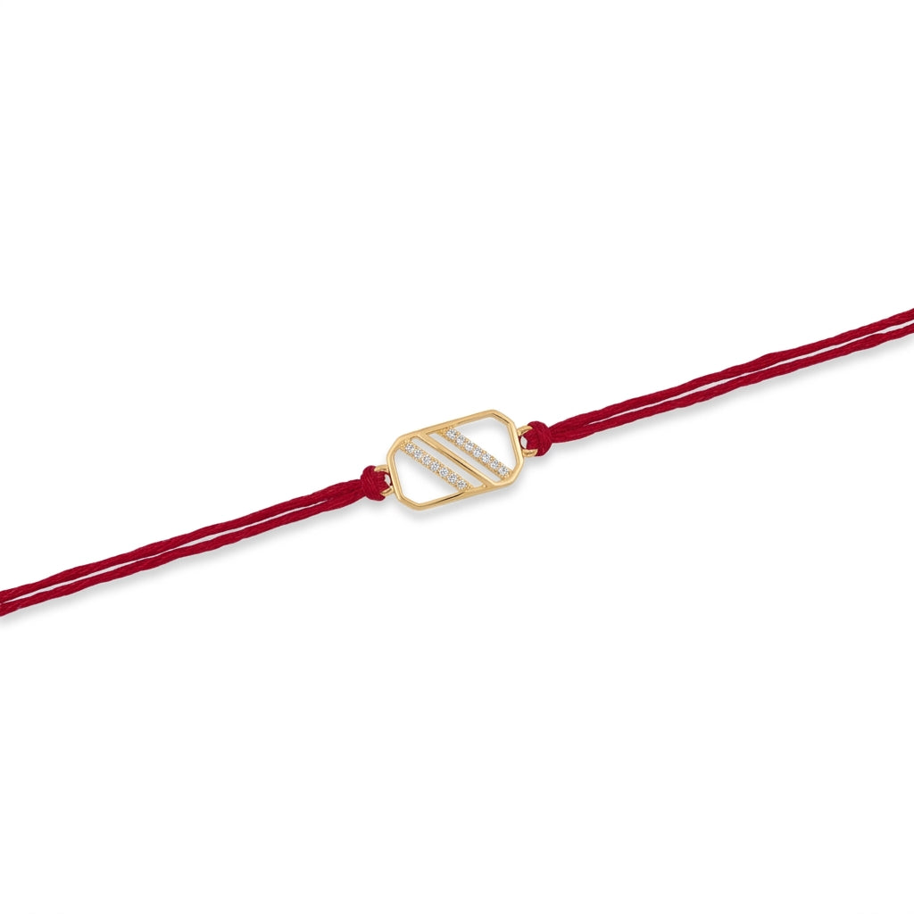 Rectangle Diamond Rakhi