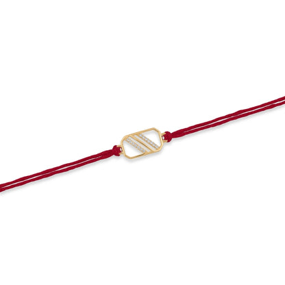 Rectangle Diamond Rakhi