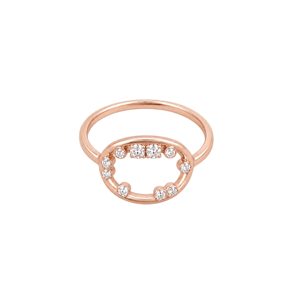 Oval Spark Diamond Ring