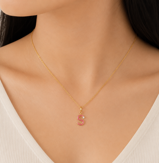 S Pink Diamond Charm