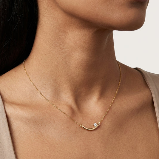 Smile Diamond Necklace