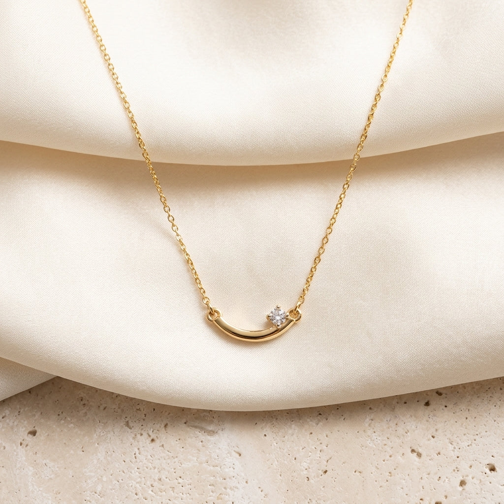 Smile Diamond Necklace