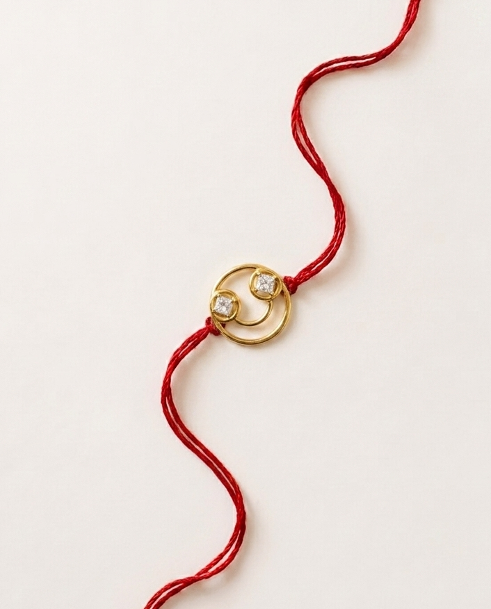 Smiley Diamond Rakhi