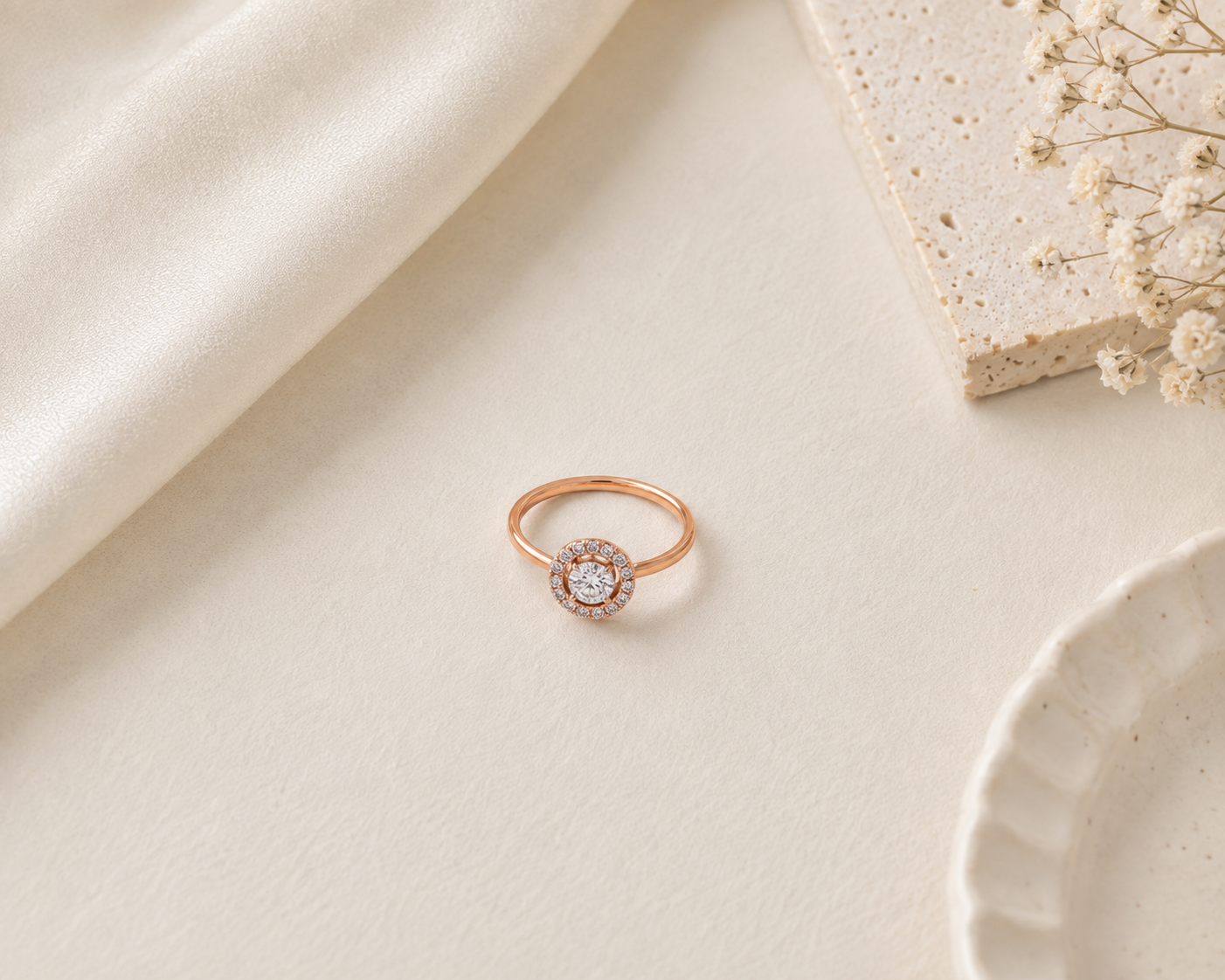 Sphere Diamond Ring