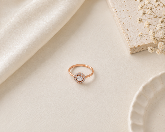 Sphere Diamond Ring