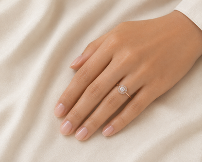 Sphere Diamond Ring