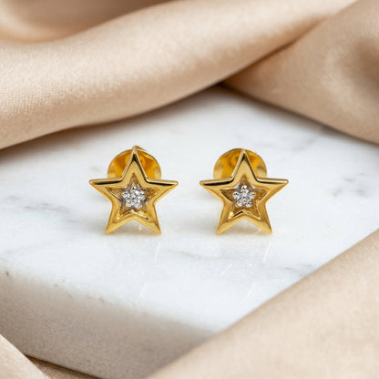 Star Diamond Earring