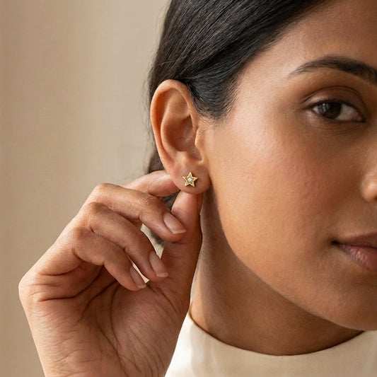 Star Diamond Earring