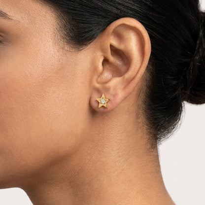 Star Diamond Earring