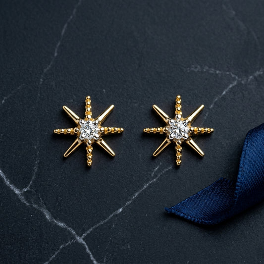 Sun Diamond Earring