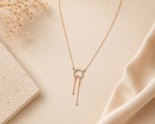 Symmetry Diamond Necklace