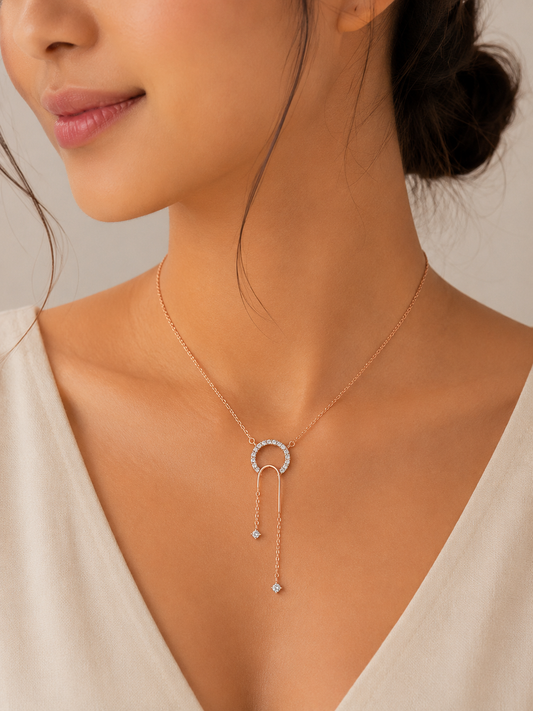 Symmetry Diamond Necklace