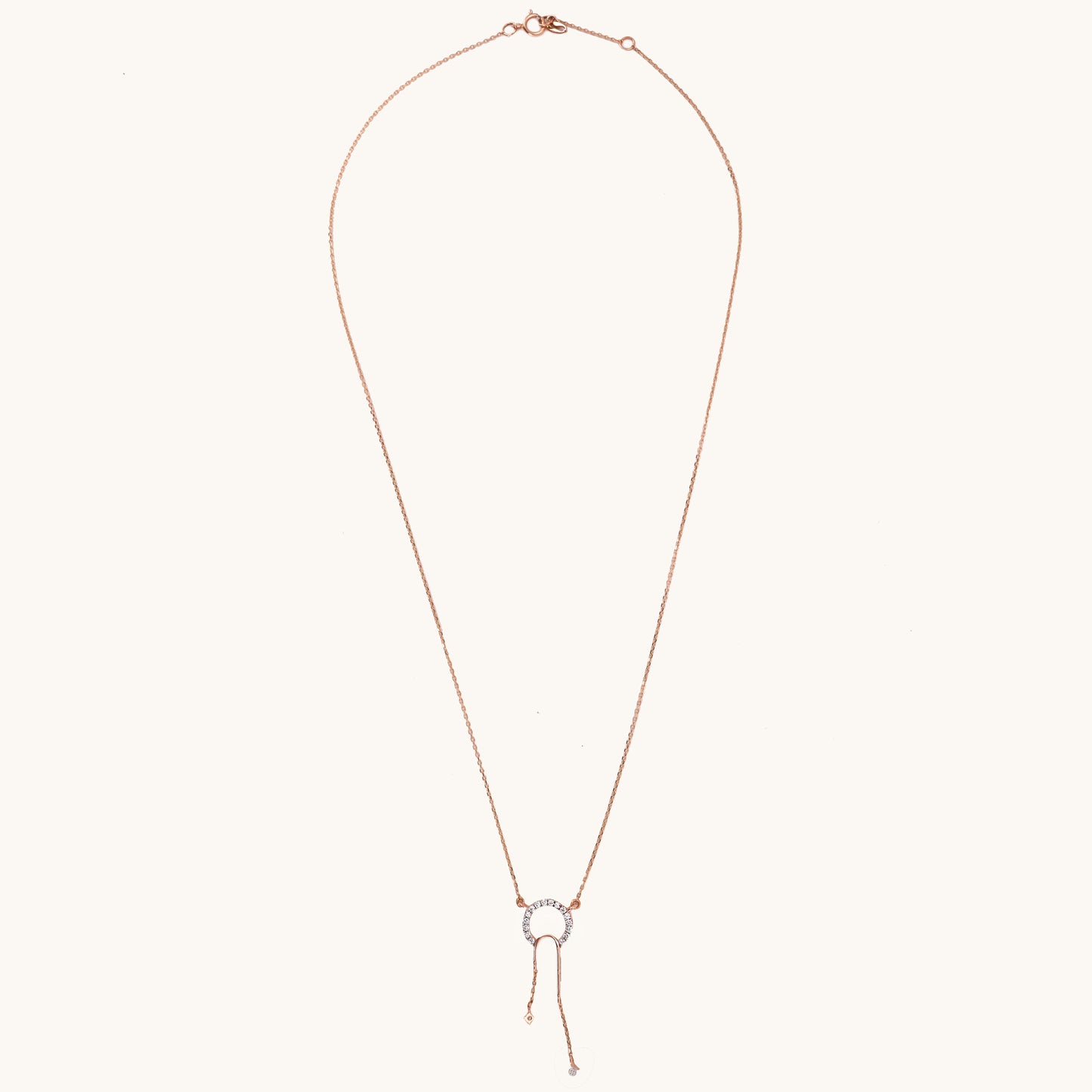Symmetry Diamond Necklace in 18kt gold with VVS diamonds, IGI-certified, perfect for everyday wear or luxury jewelry gifts under Rs. 40,000.