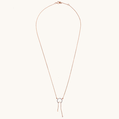 Symmetry Diamond Necklace in 18kt gold with VVS diamonds, IGI-certified, perfect for everyday wear or luxury jewelry gifts under Rs. 40,000.
