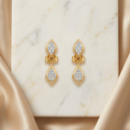 Teardrop Diamond Earring