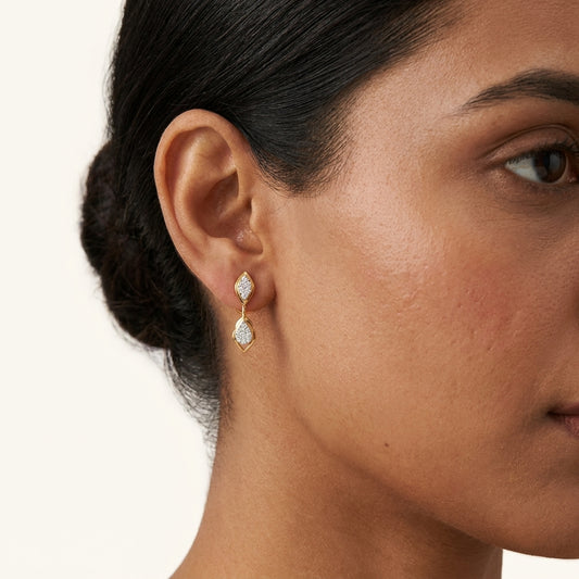 Teardrop Diamond Earring