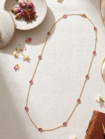 Tourmaline Gold Chain
