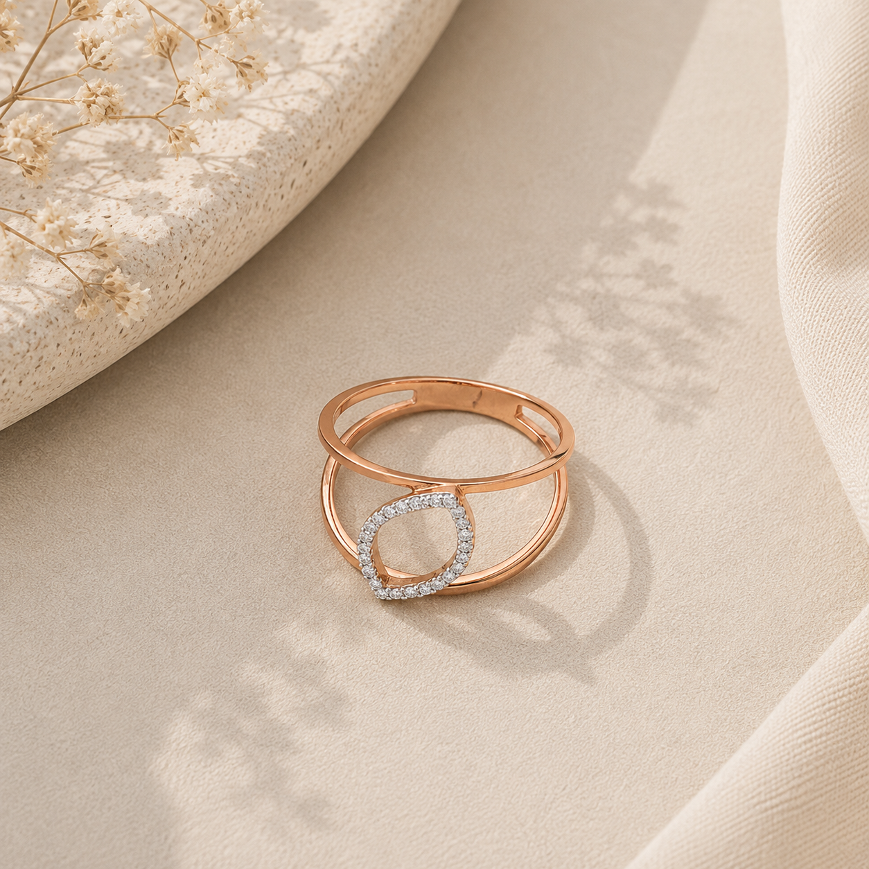 Trendy Diamond Ring