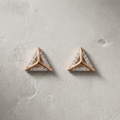 Triangle Diamond Earring