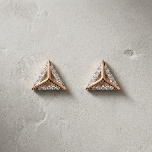 Triangle Diamond Earring