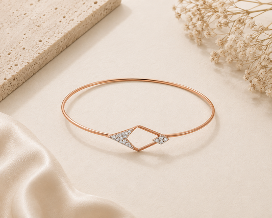 Trigonic Diamond Bracelet