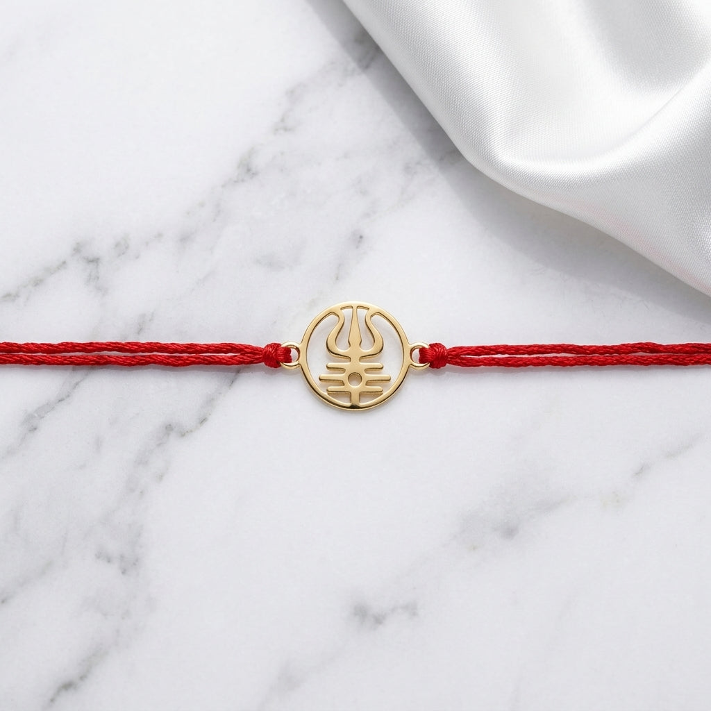 Trishool Gold Rakhi