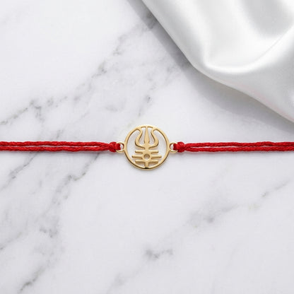 Trishool Gold Rakhi