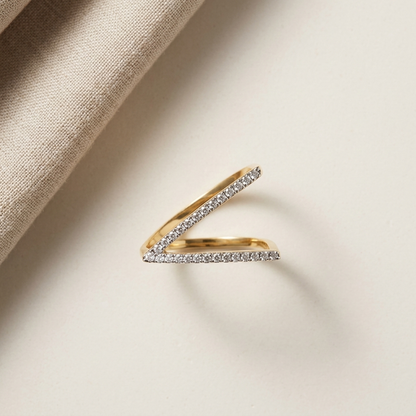 V Diamond Ring