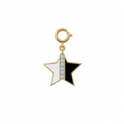 B&W Star Charm