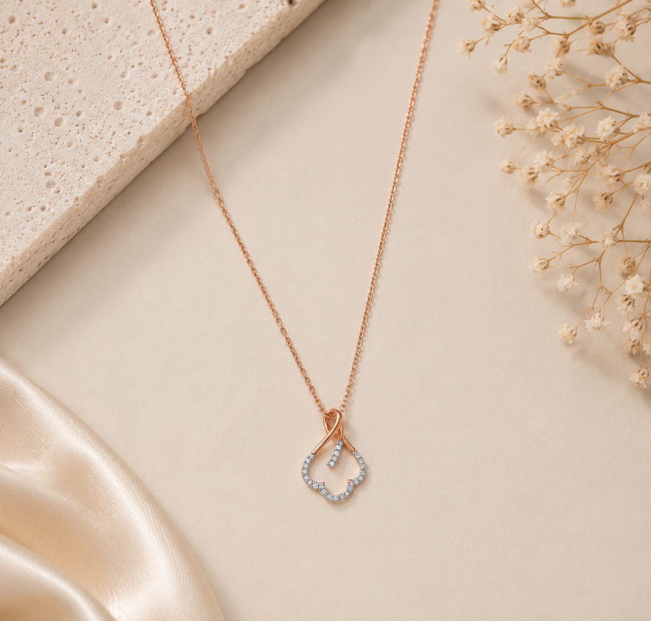 Whirl Diamond Pendant