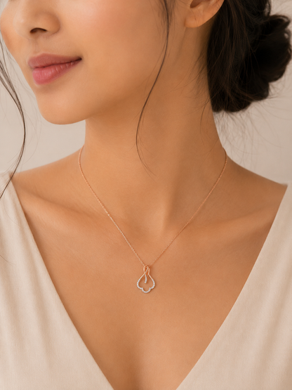 Whirl Diamond Pendant