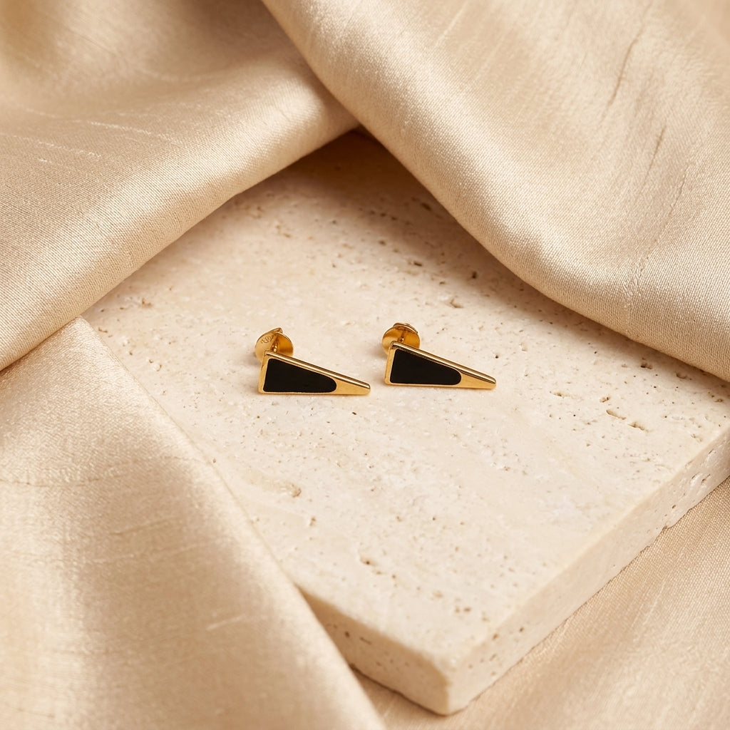 Black Gold Earring