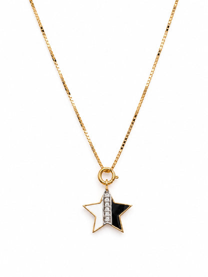 B&W Star Charm