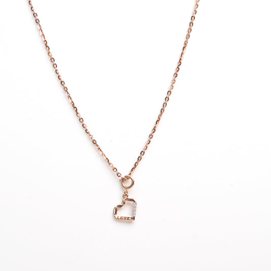 Caratly 18kt gold Love Heart Charm with open heart design and 0.02ct diamond accents romantic gift under 15,000