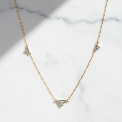 Triangle Diamond Necklace