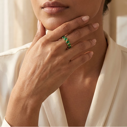 Emerald Gold Band